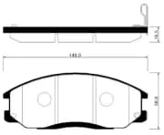 OEM PAD KIT, DISC BRAKE HP0024